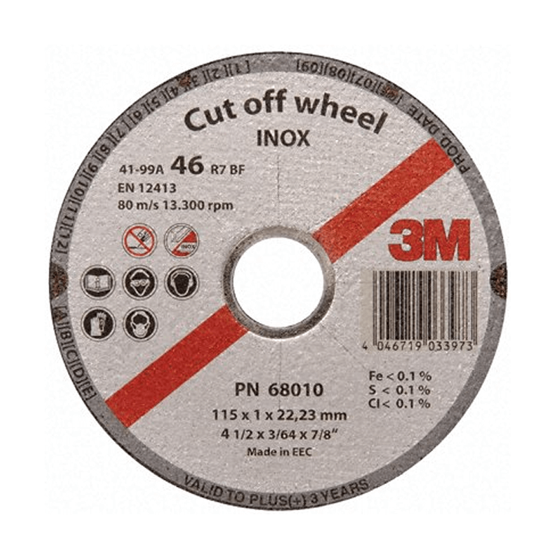 3M DISCO DE CORTE 115X3X22.2MM GRANO 36 (62230)