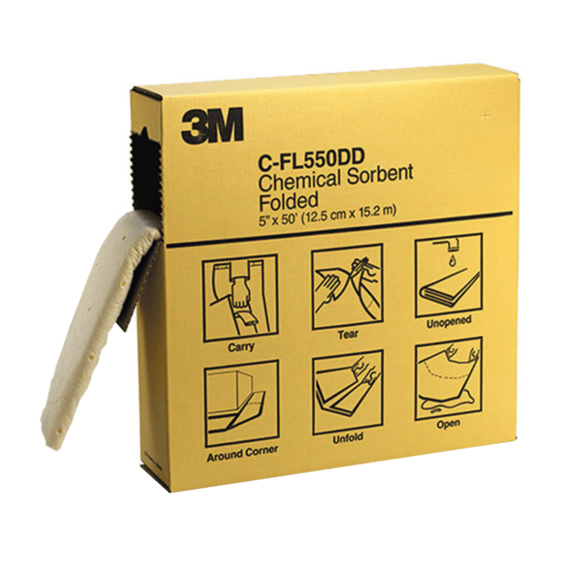 3M ABSORBENTE C-FL550DD PARA QUÍMICOS PLEGADO (52178)
