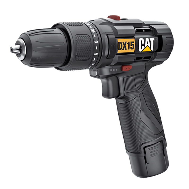 CATERPILLAR TALADRO ATORNILLADOR DE IMPACTO A BATERÍA 12V 10MM (DX15)