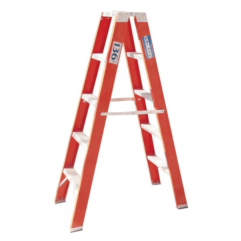 ESCALERA DIELÉCTRICA TIJERA DOBLE 10 ESCALONES REFORZADA