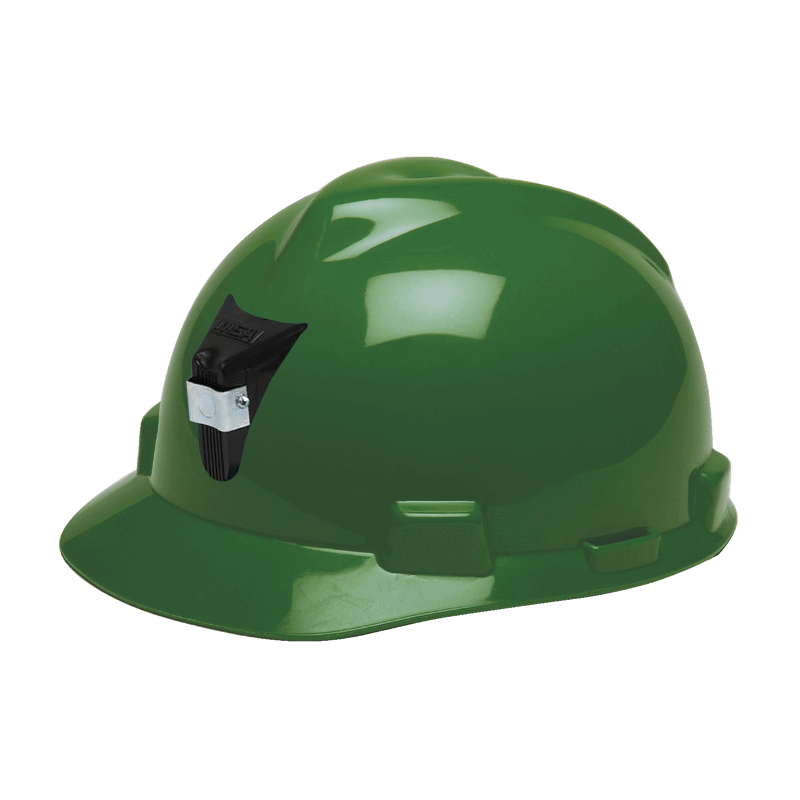 MSA CASCO V-GARD JOCKEY CON PORTA LÁMPARA VERDE (2806028)