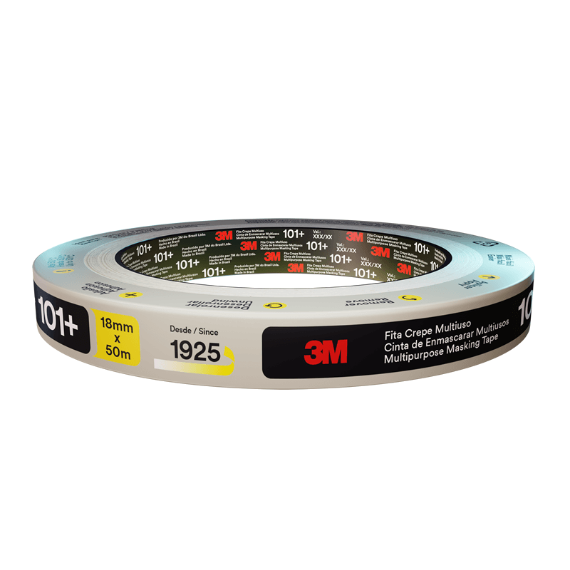 3M CINTA DE ENMASCARAR 101+ PROPÓSITO GENERAL 18MMX50M (65537)