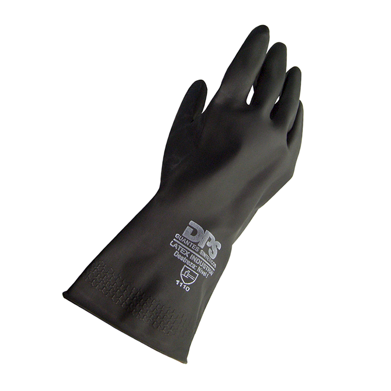 DPS GUANTES LÁTEX USO INDUSTRIAL NEGRO (7139)