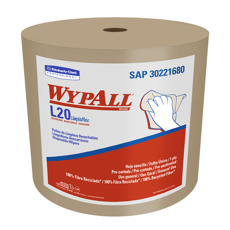 WYPALL L20 PAÑOS DE LIMPIEZA JUMBO (30221680)