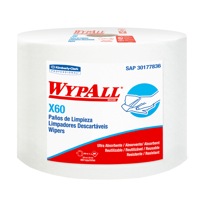 WYPALL X60 PAÑOS DE LIMPIEZA JUMBO (30177836)