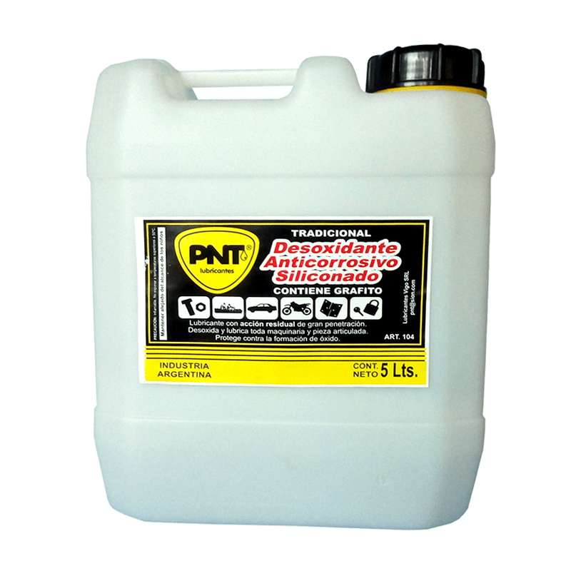 PNT ACEITE LUBRICANTE DESOXIDANTE ANTICORROSIVO GRAFITADO SILICONADO X5LT (104)