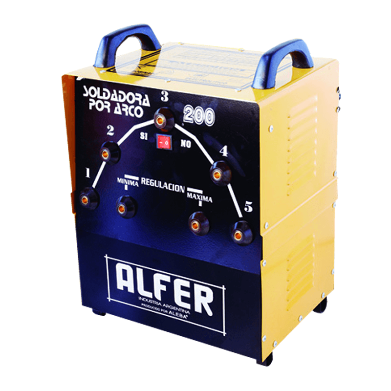 ALEBA SOLDADORA ELÉCTRICA MONOFÁSICA 200 AMPERES (SOL-202)