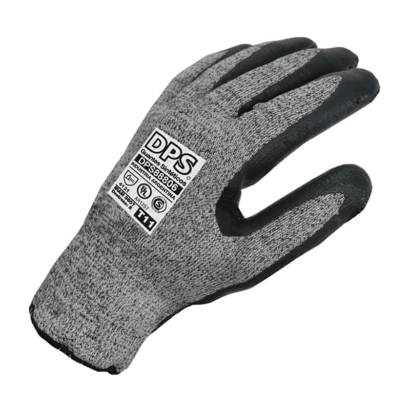 DPS GUANTES ANTICORTE RECUBIERTO NITRILO NEGRO (8880)