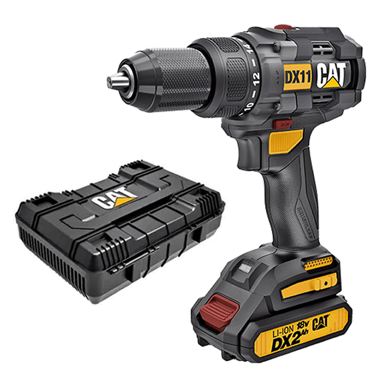 CATERPILLAR TALADRO ATORNILLADOR A BATERÍA 18V 65N.M (DX11)