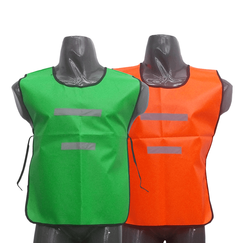 TOP SAFE CHALECO DE PVC FLUO CON REFLECTIVO