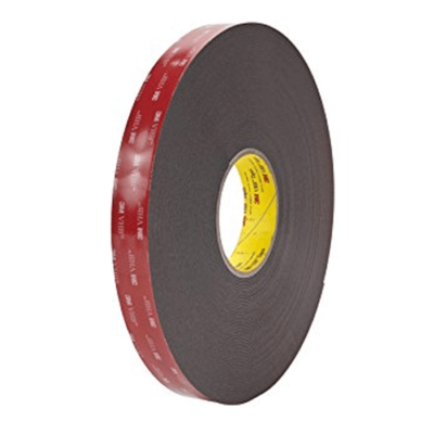 3M CINTA VHB B23F NEGRA 25MMX33MT