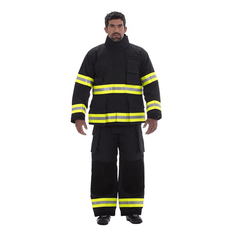 GEOTEX TRAJE DE BOMBERO ESTRUCTURAL TALLES XS AL 5XL NEGRO