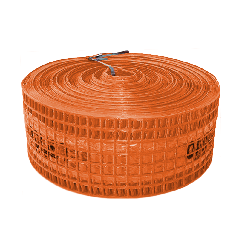 MALLA DE ADVERTENCIA DETECTABLE ECO NARANJA (CLOACA) 150MMX100MT