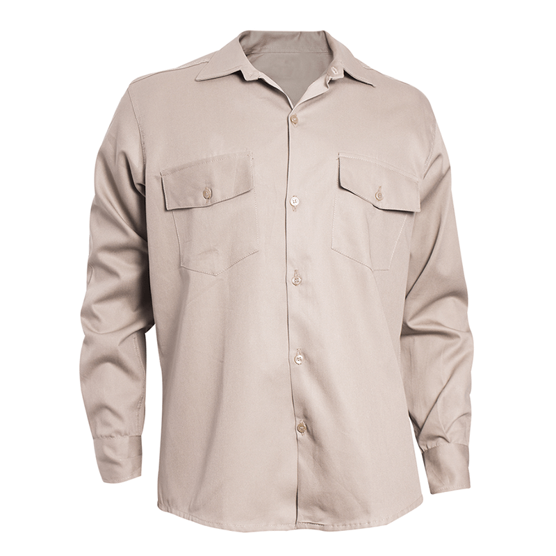 CAMISA DE TRABAJO BEIGE TALLES (48 AL 54)
