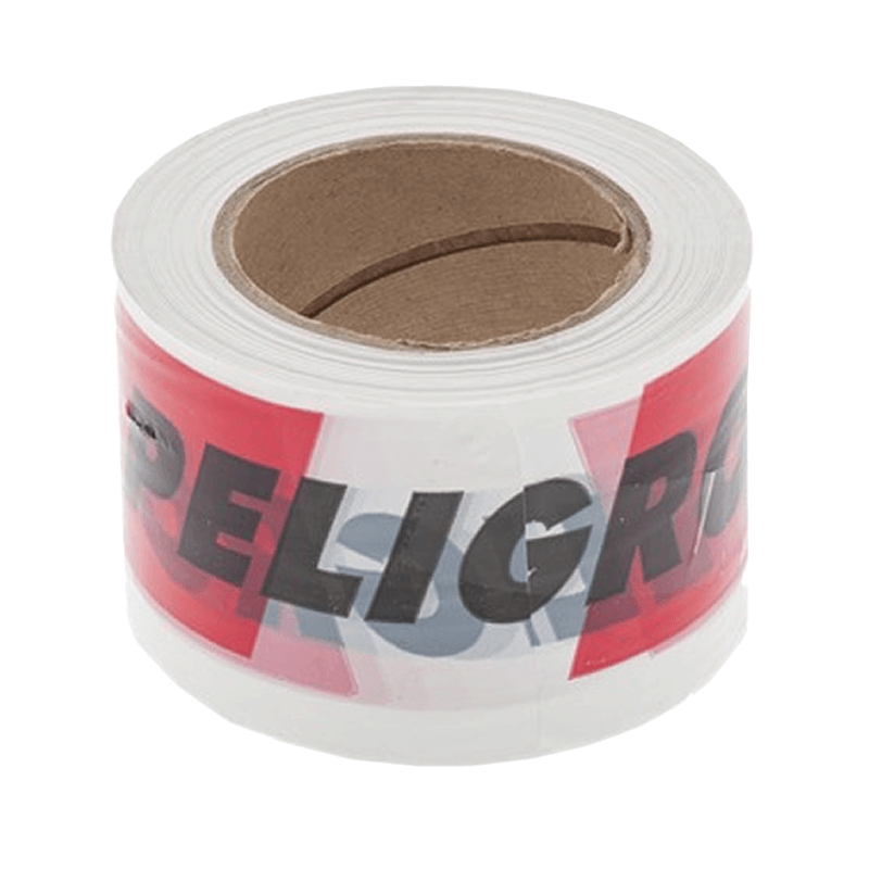 CINTA SEGURIDAD ROJA/BLANCA TUBULAR ANCHO 11 cms. 200 mts