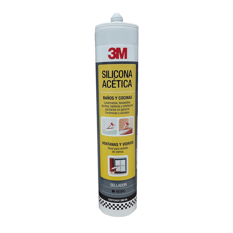 3M CARTUCHO SILICONA ACÉTICA CON FUNGICIDA 280ML