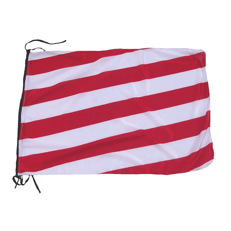 TOP SAFE BANDERA ROJA Y BLANCA DE SEÑALIZACIÓN