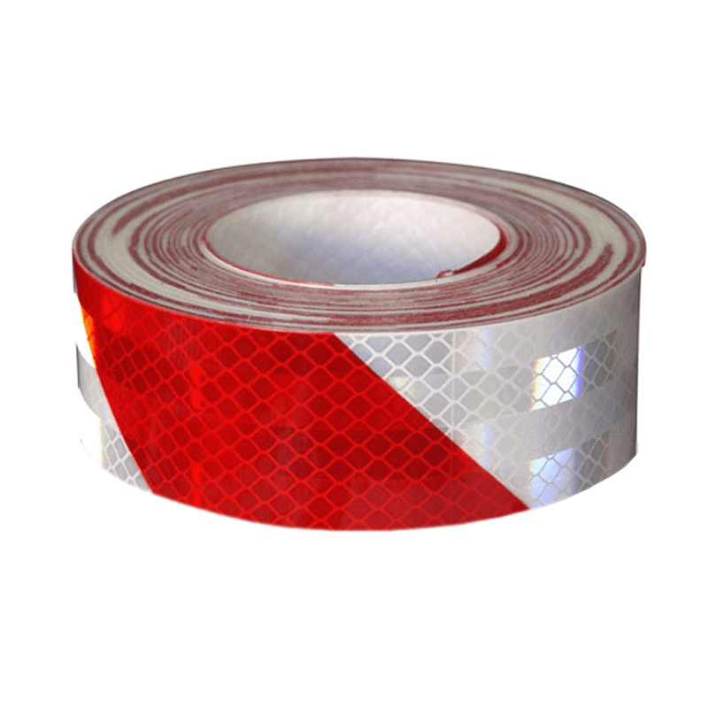 3M ROLLO CINTA REFLECTIVA PERIMETRAL 983-10 ROJO/BLANCO CEBRADA I3952/5 7.5CMX45.7M (45360)