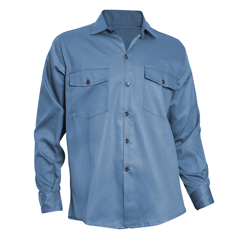 CAMISA DE TRABAJO AZUL TALLES (48 AL 54)