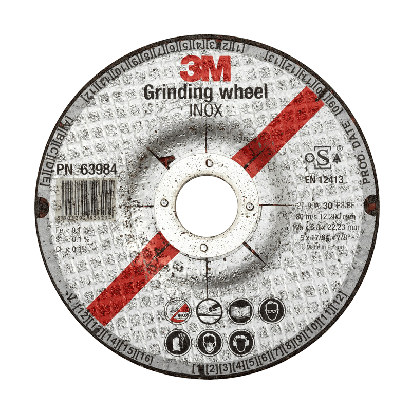 3M DISCO DE AMOLAR 180X6X22.2MM GRANO 24 (59005)