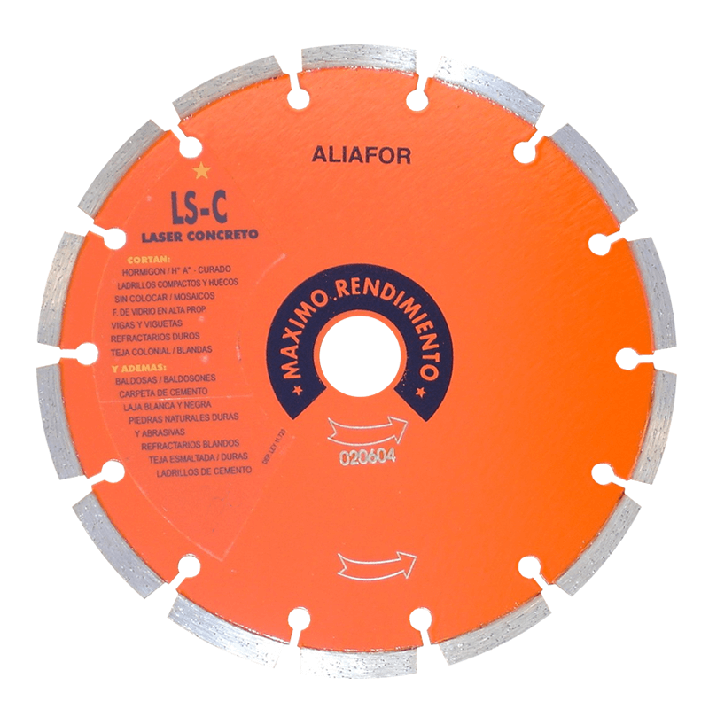 ALIAFOR DISCO DIAMANTADO LÁSER CONCRETO LS-C 9