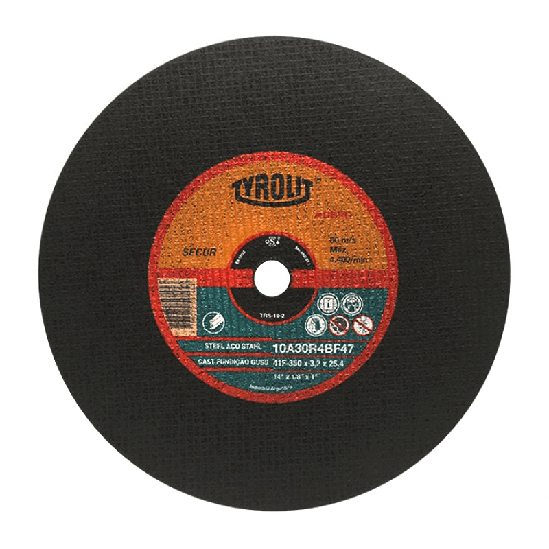 TYROLIT DISCO ABRASIVO SECUR EXTRA PARA CORTE REFORZADO DE ACERO 400X4.5X25.4 (TRS-22-2)