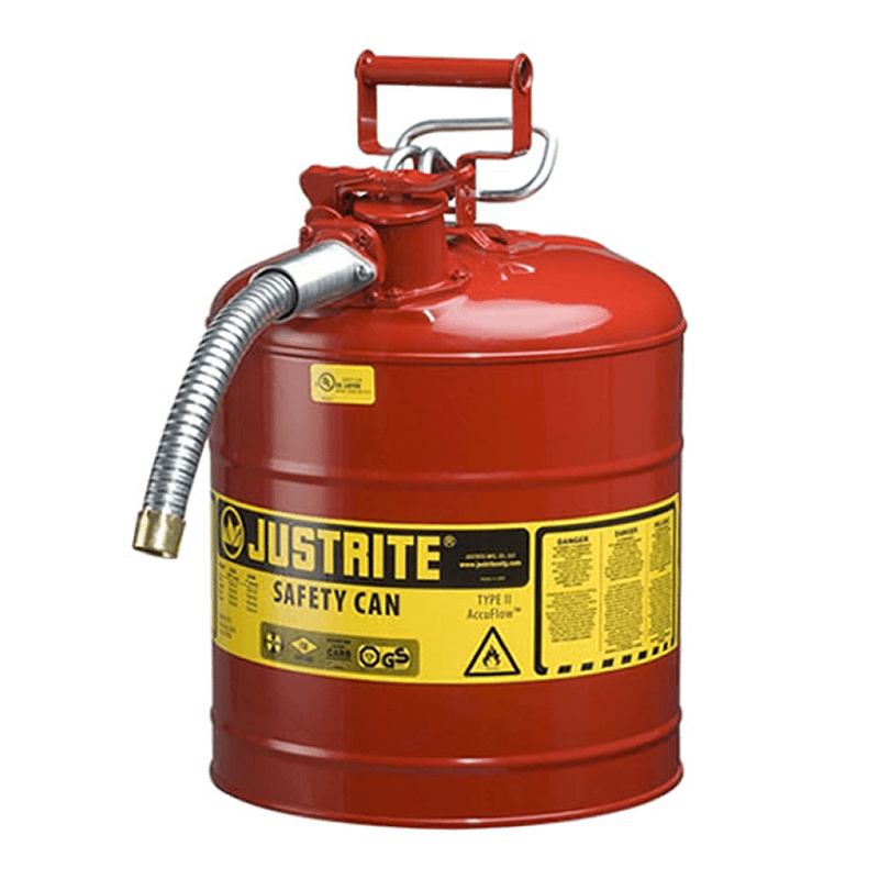 JUSTRITE BIDÓN SEGURIDAD 5 GALÓN TIPO II (18,9 Lts) 7250130Z (Ex 10821)