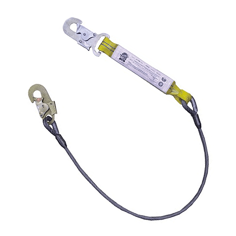 SKY10468 AMARRE CABLE DE ACERO 8MM DE 1.5MT Y MOSQUETONES