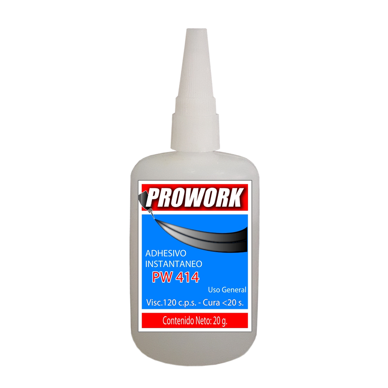 PROWORK 414 x 20 grs. ADHESIVO INSTANTÁNEO USO GENERAL