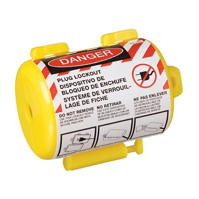 BLOOK BLOQUEADOR DE ENCHUFE AMARILLO REDONDO 83X55X56MM (BLIE004)