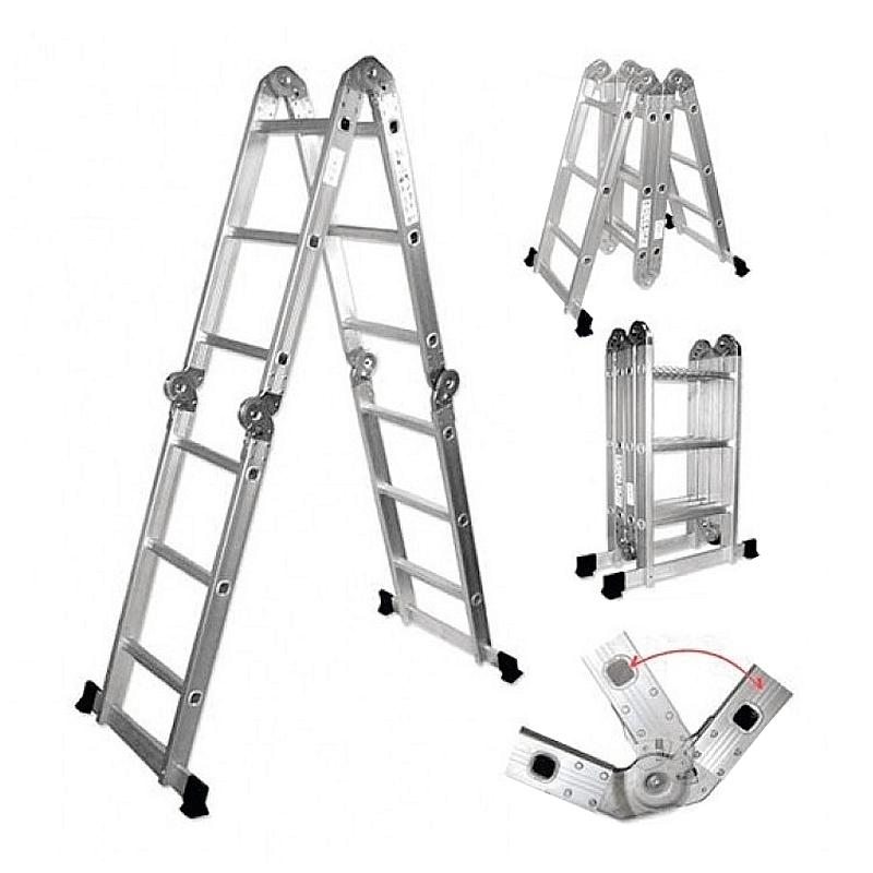ESCALERA DE ALUMINIO MULTIPROPÓSITO ARTICULADA 2,60 METROS