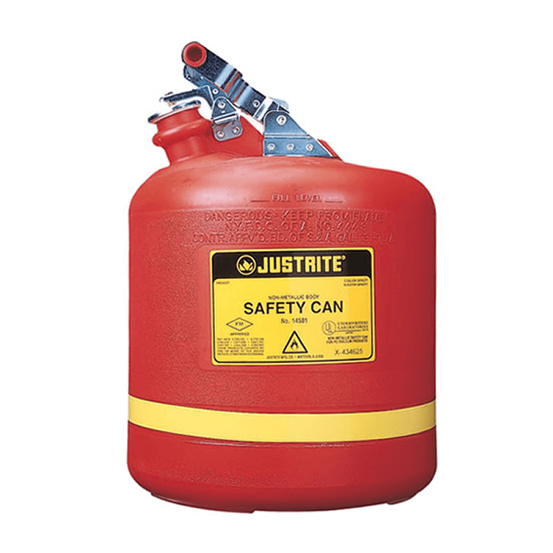 JUSTRITE BIDÓN SEGURIDAD DE POLIETILENO 5 GALONES (18.9 Lts.) 14561