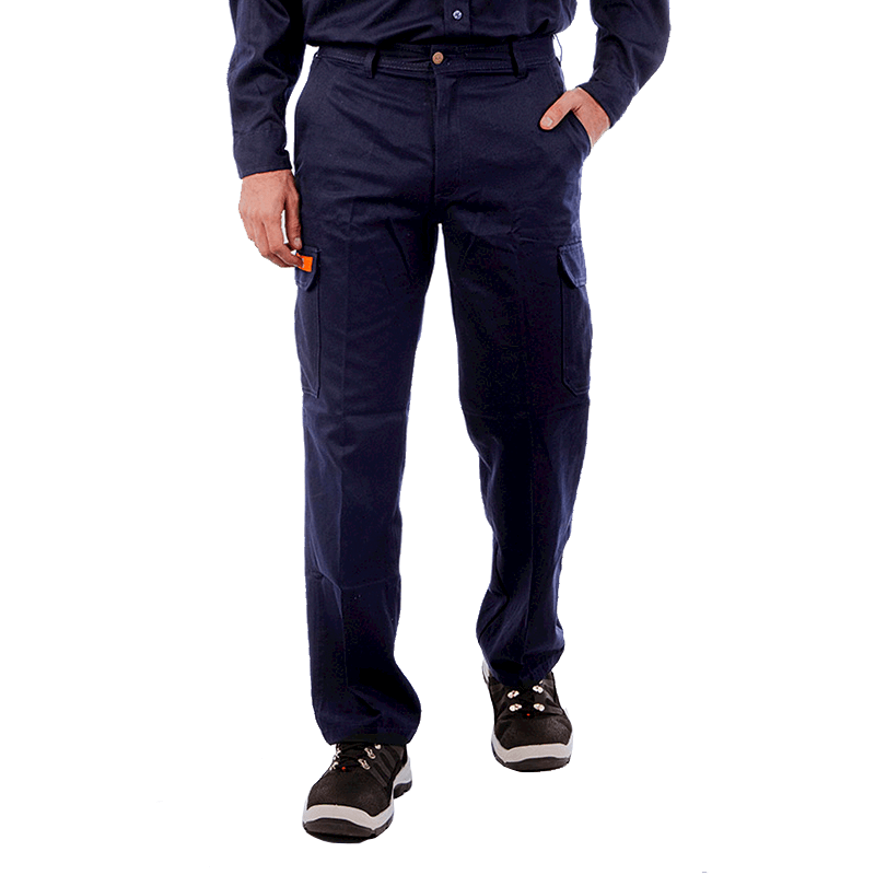 AIRE LIBRE PANTALÓN CARGO CON BOLSILLO AZUL (OPAP01C)