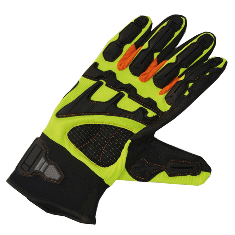 DPS GUANTES TEJIDO SINTÉTICO TRICOLOR REFUERZO TPR ANTI-SHOCK (83685X)