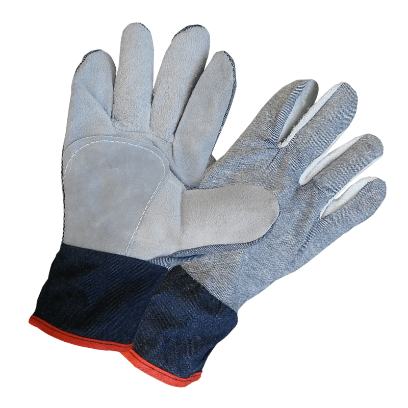 GUANTES COMBINADOS DESCARNE CON DORSO Y PUÑO DE JEAN