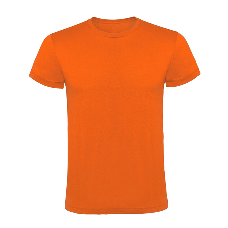 REMERA DE ALGODÓN MANGA CORTA NARANJA TALLES S AL XL