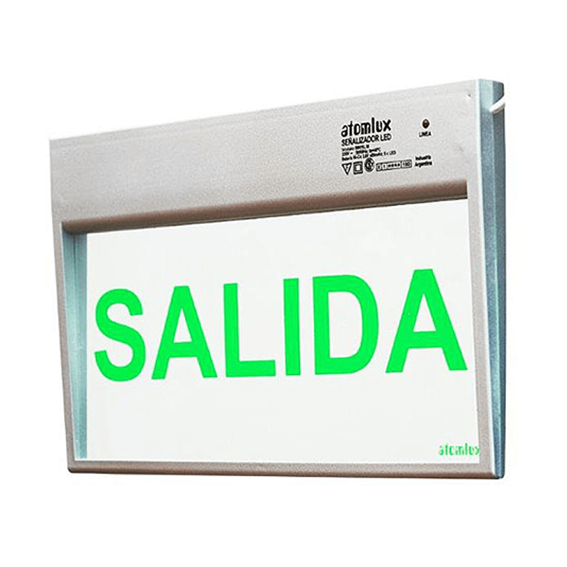 ATOMLUX SEÑALIZADOR ACRÍLICO A LED PERMANENTE 6 HORAS SALIDA