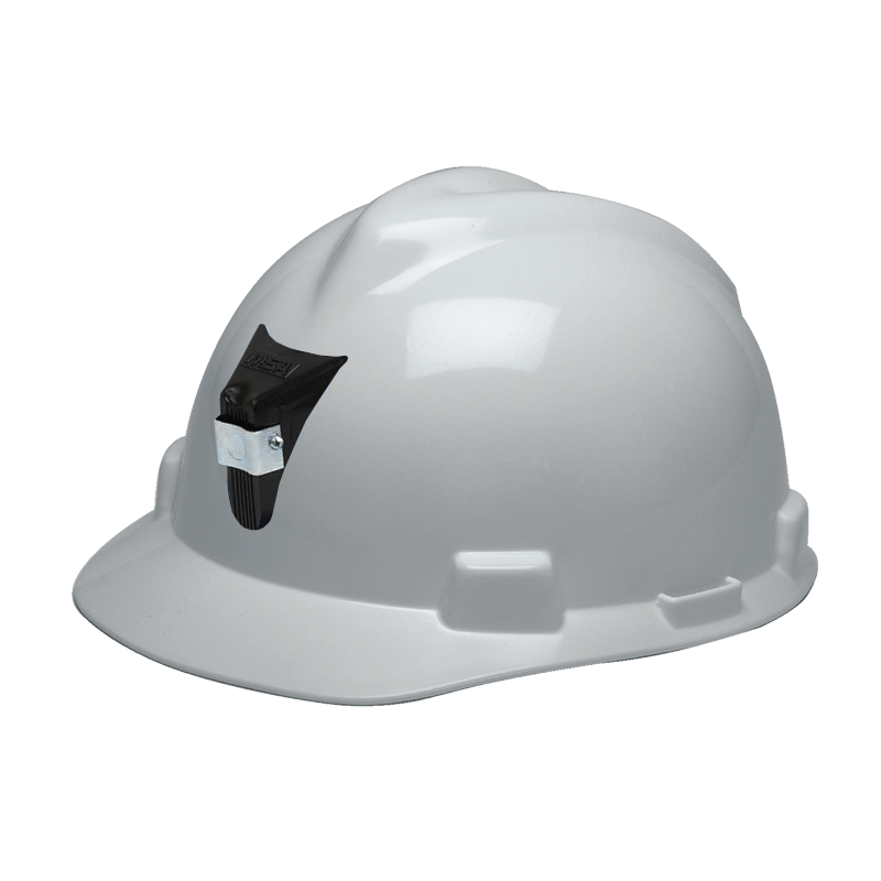 MSA CASCO V-GARD JOCKEY CON PORTA LÁMPARA BLANCO (2806020)