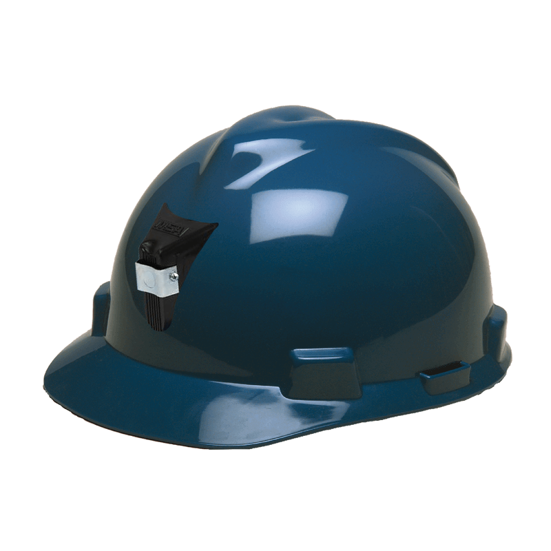 MSA CASCO V-GARD JOCKEY CON PORTA LÁMPARA AZUL (2806031)