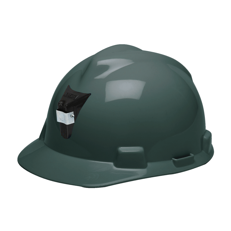 MSA CASCO V-GARD JOCKEY CON PORTA LÁMPARA GRIS (2806038)