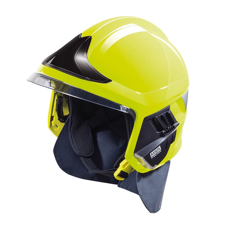 MSA CASCO DE BOMBERO GALLET F1XF AMARILLO FLÚO (GXM2121300000-JL35)