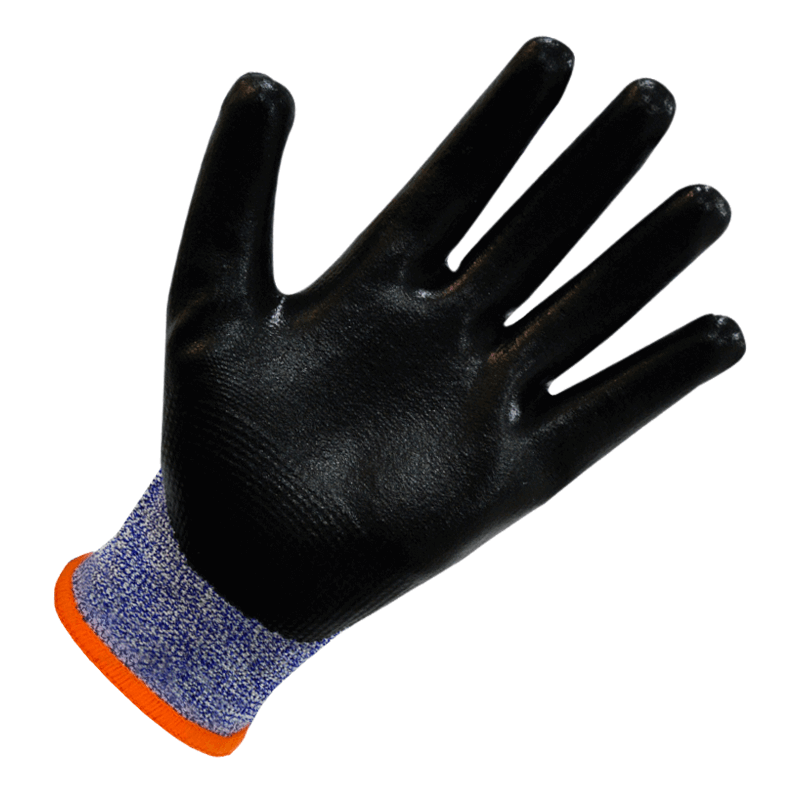 PROWORK GUANTES ANTICORTE RECUBIERTOS EN NITRILO NEGRO (PW8800A)