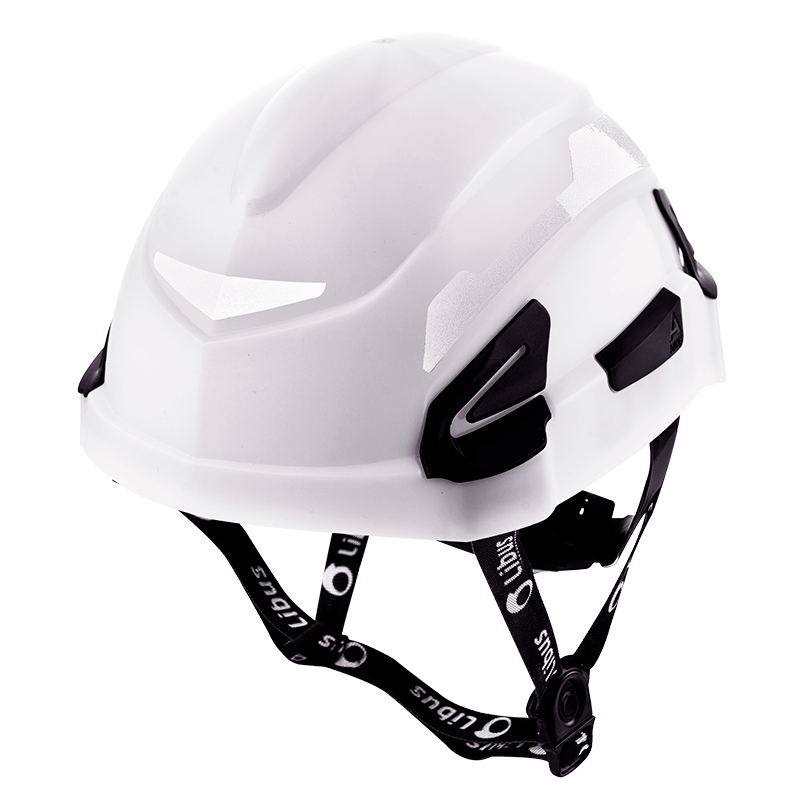 LIBUS CASCO ANDES CON ARNES A CREMALLERA Y MENTONERA BLANCO CON REFLECTIVOS (904840)