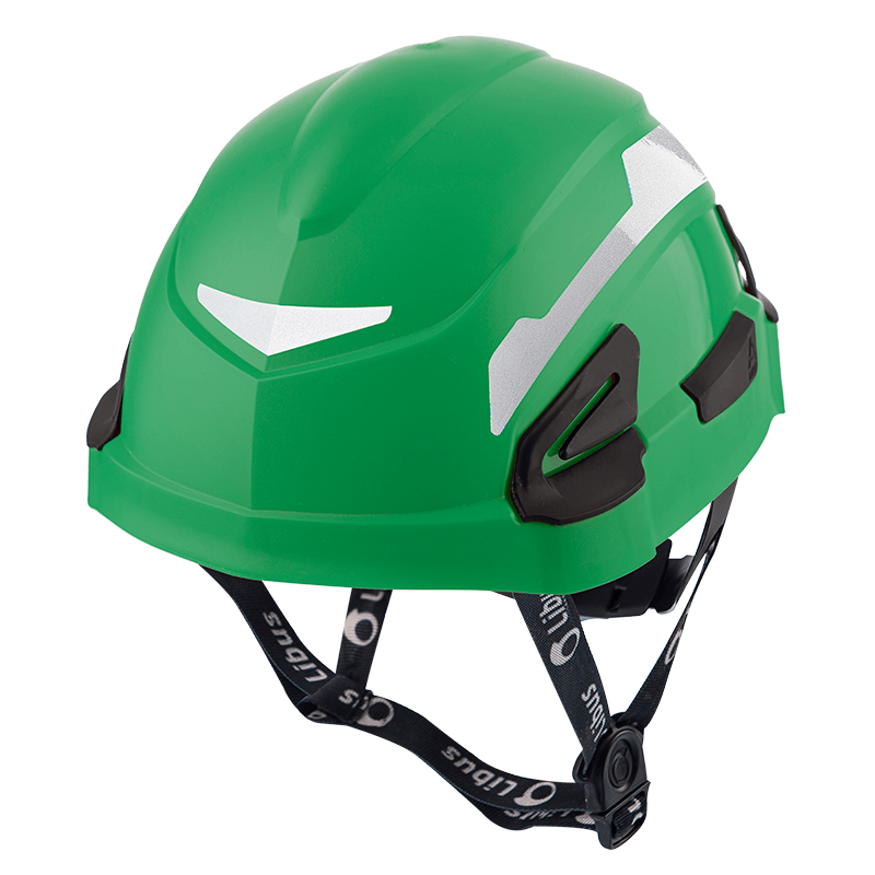 LIBUS CASCO ANDES CON ARNES A CREMALLERA Y MENTONERA VERDE CON REFLECTIVOS (904844)