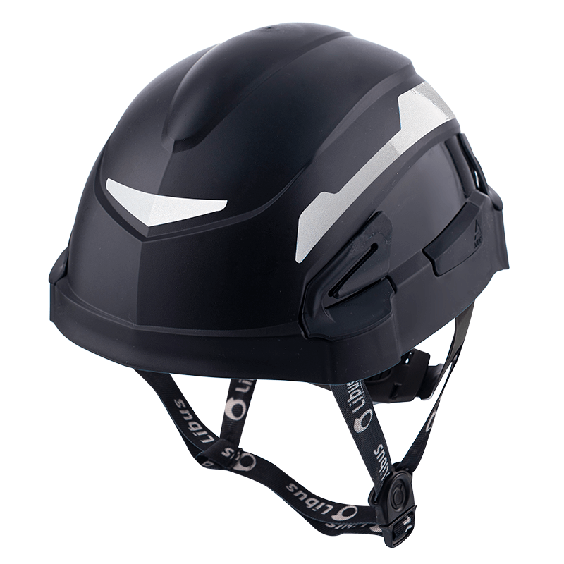 LIBUS CASCO ANDES CON ARNES A CREMALLERA Y MENTONERA NEGRO CON REFLECTIVOS (904852)