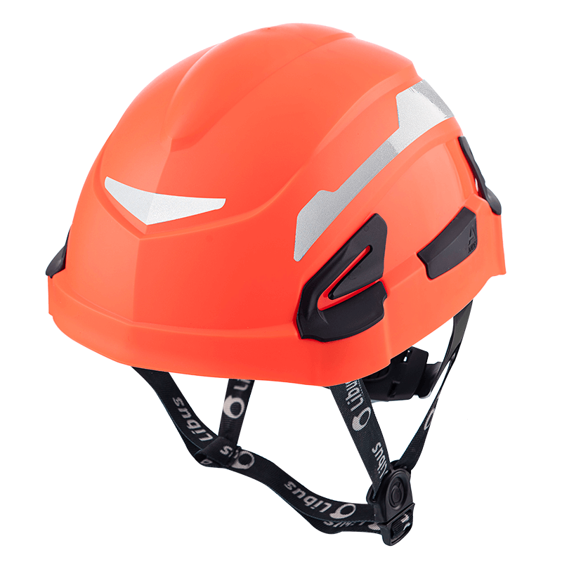 LIBUS CASCO ANDES CON ARNES A CREMALLERA Y MENTONERA NARANJA FLUO CON REFLECTIVOS (904853)