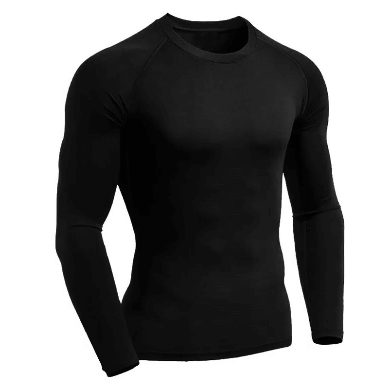 TOP SAFE PRIMERA PIEL FRIZADA REMERA NEGRA