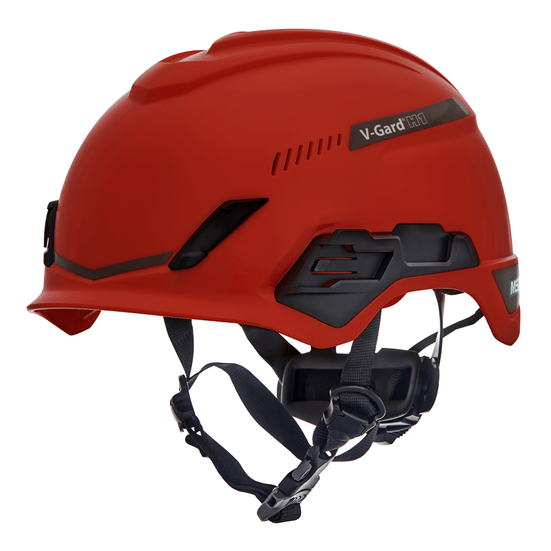 MSA CASCO V-GARD H1 PARA ALTURA Y RESCATE ROJO VENTILADO (10212395)