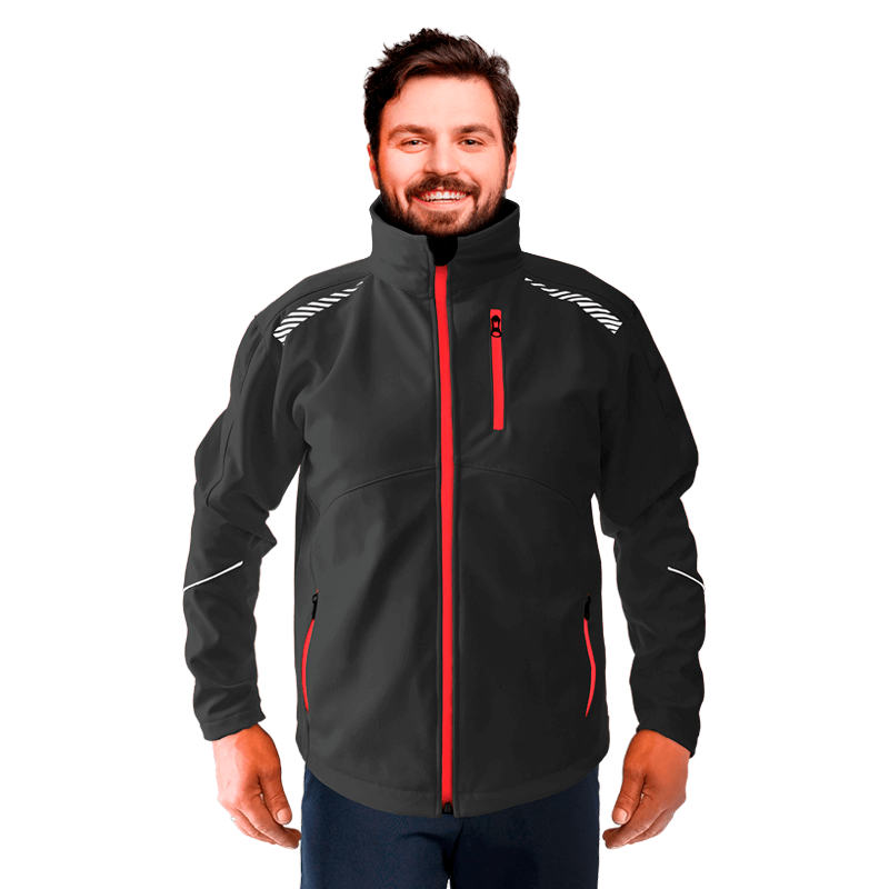 PROWORK CAMPERA SOFTSHELL NEGRA TALLES XL AL 3XL