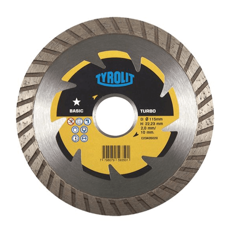 TYROLIT DISCO DIAMANTADO BASIC TURBO 178X2.3X22.23 (TYB-T115)